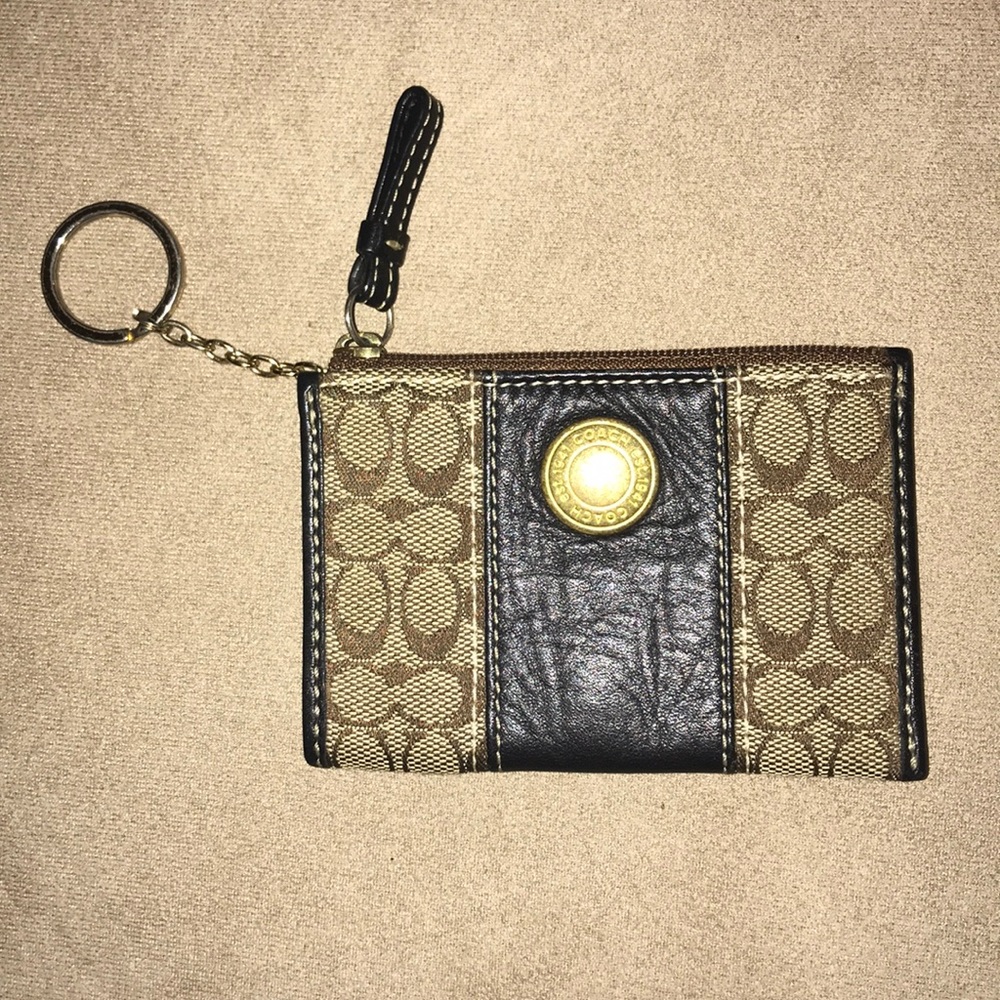 Used Coach keychain pouch
